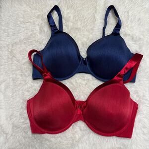 Lot of 2 Sz 38D Vanity Fair Illumination Full-Figure Bras Underwire 3126